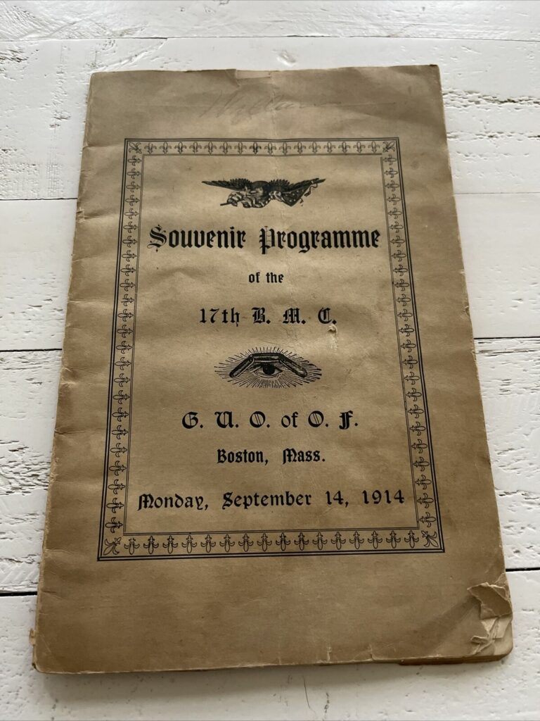 1914 Souvenir Programme of the Grand United Order Of Odd Fellows America